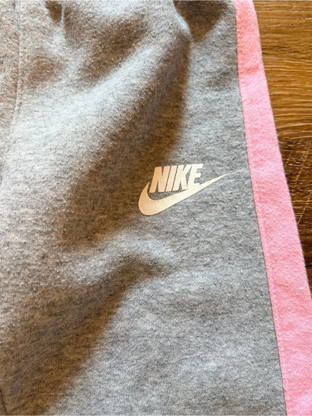 🌸 Nike Girls Pink & Gray Fleece Jogger Set 4T 💖